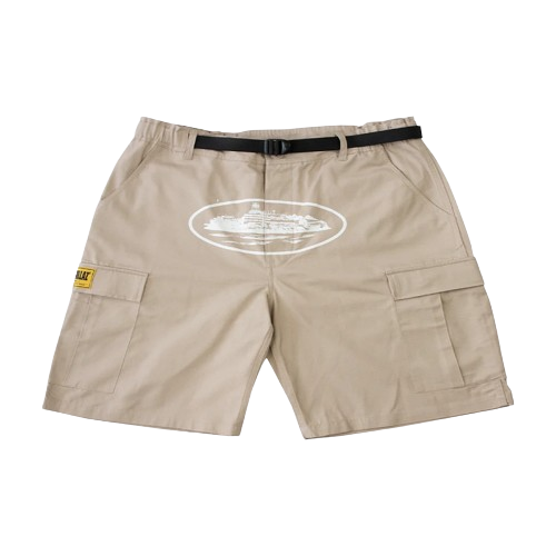 Corteiz Alcatraz Cargoshorts Beige