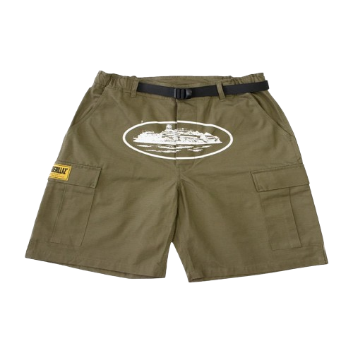 Corteiz Alcatraz Cargo Shorts Grün