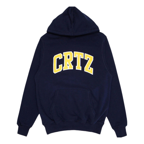 Corteiz Crtz Navy Hoodie Corteiz Crtz Marineblauer Kapuzenpullover
